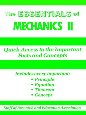 cover image of Mechanics II Essentials